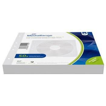MEDIARANGE fleecov obaly na 2 CD/DVD, bl, 50 ks