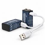 MediaRange nab�jec� USB-C Li-Ion baterie E-Block, 9V, 340 mAh, 2ks