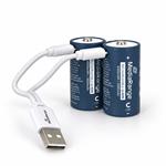 MediaRange nab�jec� USB-C Li-Ion baterie - typ C, 1.5V, 3000 mAh, 2ks