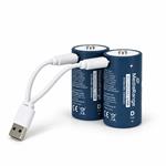 MediaRange nab�jec� USB-C Li-Ion baterie - typ D, 1.5V, 5400 mAh, 2ks