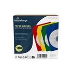 MEDIARANGE oblka papr s klopou a oknkem (25x4 barvy) - 100ks/bal