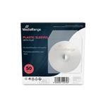MEDIARANGE oblka plast s klopou transparentn - 50ks/bal