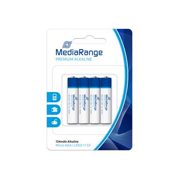 MediaRange Premium alkalické baterie micro AAA 1,5V, 4ks