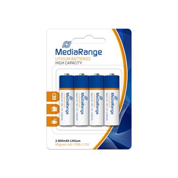 MediaRange Premium lithium baterie Mignon AA, FR6, 1,5V, 4ks