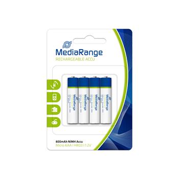MediaRange Premium nabíjecí baterie Micro AAA, HR03, 1,2V, 4ks