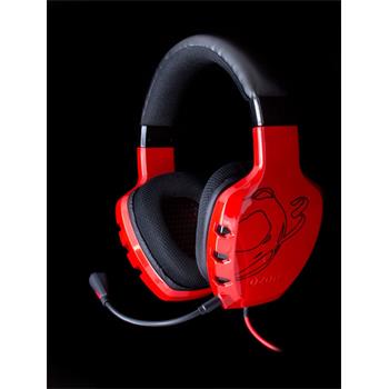 OZONE hern sluchtka RAGE ST 40mm driver, odpojiteln mikrofon, red