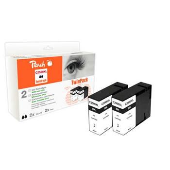 Peach inkoustov npl ern TwinPack, kompatibiln s Canon PGI-2500 XL