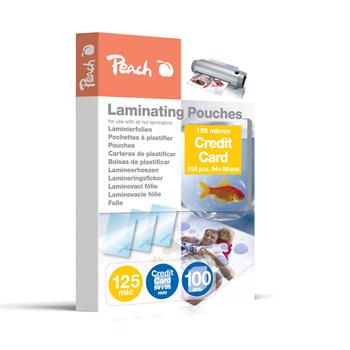 PEACH laminovac flie Credit Card (54x86mm), 125mic, 100pck/BAL