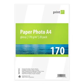 PRINT IT Paper Photo A4 170 g/m2 Glossy 20pck/BAL