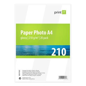 PRINT IT Paper Photo A4 210 g/m2 Glossy 20pck/BAL