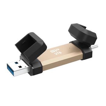 Silicon Power DS72 2TB USB 3.2 Gen 2, zlat�