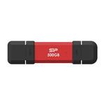 Silicon Power DS72 500GB USB 3.2 Gen 2, erven