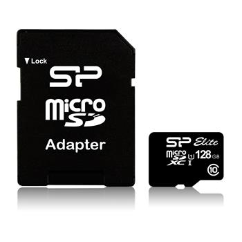 Silicon Power microSDXC 128GB Class10 U1 w/adapter
