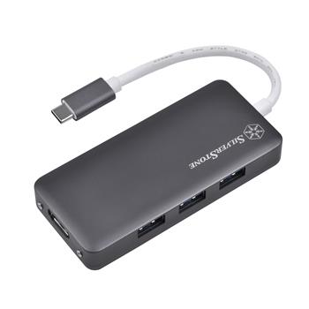 SilverStone EP14C USB-C 4K HDMI HUB, 3x USB 3.1