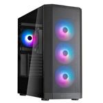 SilverStone FARA 514X, Midi-Tower sk, 4x RGB vtrky v balen, podpora 2x 360mm raditoru, tvrzen sklo, ern
