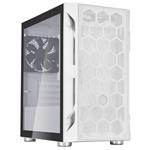 SilverStone FARA H1MW-G, Micro-ATX sk, Honeycomb vzor, tvrzen sklo, bl