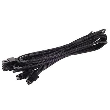 SilverStone kabel EPS-8pin to EPS/ATX-4+4pin_750mm, black