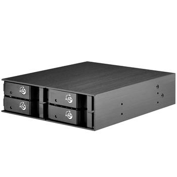 SilverStone SST-FS204B 1x 5.25" hot swap front panel for 4x 2.5" HDD/SSD internal, ern