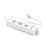 TP-LINK Chytr prodluovac kabel (3 zsuvky), 2x USB-A, 1x USB-C, 1,5 m, s vypnaem - bl