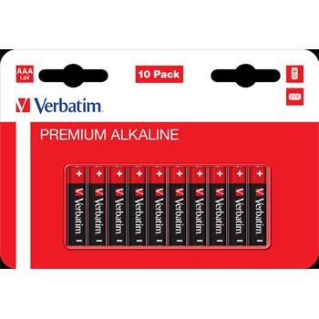 VERBATIM baterie AAA 1,5V Alkalick blister 10ks