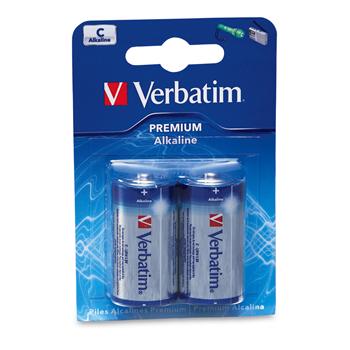 VERBATIM baterie C 1,5V Alkalick� blister 2pck/BAL