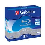 VERBATIM BD-R DL 50GB, 6x, jewel case 5 ks