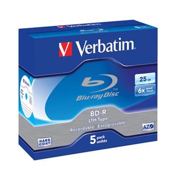VERBATIM BD-R SL LTH 25GB 6X BOX 5pck/BAL EOL