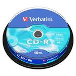 VERBATIM CD-R 700MB, 52x, spindle 10 ks