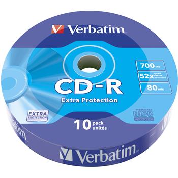 VERBATIM CD-R 700MB, 52x, wrap 10 ks