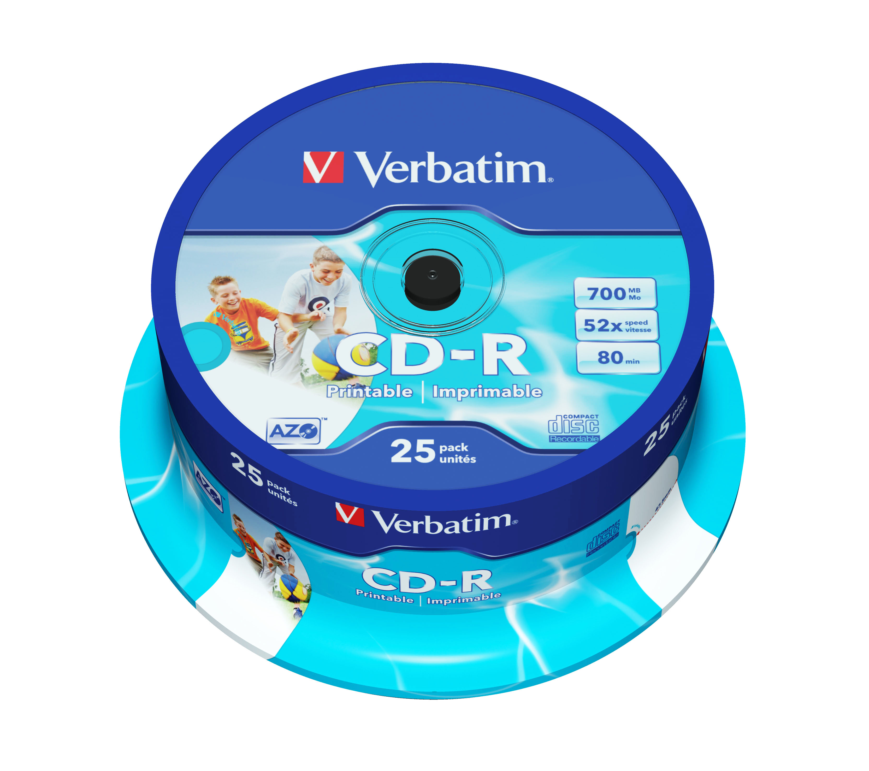 VERBATIM CD-R 80 52x PRINT. spindl 25ks - IT TRADE.cz
