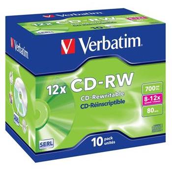 VERBATIM CD-RW SERL 700MB, 12x, jewel case 1 ks