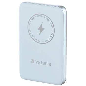 VERBATIM Charge n Go Magnetic Wireless Power Bank 10000 Blue