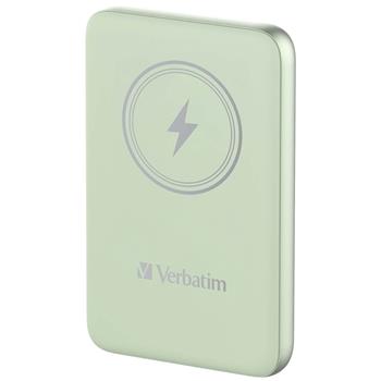 VERBATIM Charge n Go Magnetic Wireless Power Bank 10000 Green