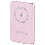 VERBATIM Charge n Go Magnetic Wireless Power Bank 10000 Pink