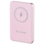 VERBATIM Charge n Go Magnetic Wireless Power Bank 10000 Pink