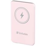VERBATIM Charge n Go Magnetic Wireless Power Bank 5000 Pink
