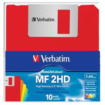 VERBATIM disketa 1,44MB 3,5'PB COLOR 10pc/BAL