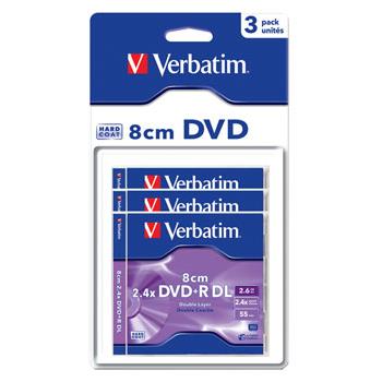VERBATIM DVD+R 2,6GB 4,7x 8cm Double Layer Blister 3pck/BAL