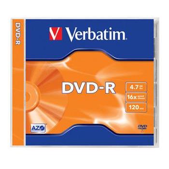 VERBATIM DVD-R AZO 4,7GB, 16x, jewel case 1 ks