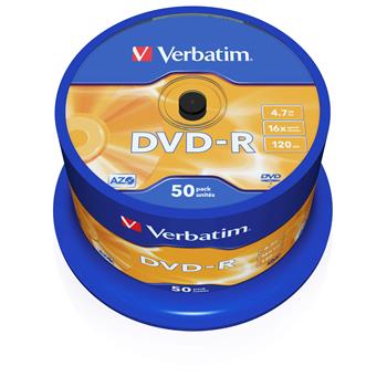 VERBATIM DVD-R AZO 4,7GB, 16x, spindle 50 ks