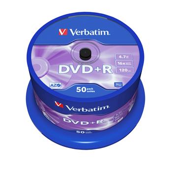 VERBATIM DVD+R AZO 4,7GB, 16x, spindle 50 ks