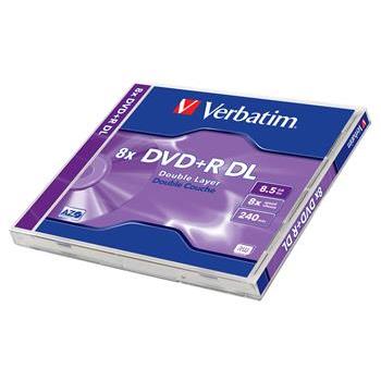 VERBATIM DVD+R DL AZO 8,5GB, 8x, jewel case 1 ks