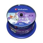 VERBATIM DVD+R DL DataLifePlus 8,5GB, 8x, printable, spindle 50 ks