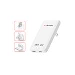 VERBATIM Essentials Slim GaN nab�je�ka 65W US/EU/UK - 2x USB-C PD 65W - b�l�