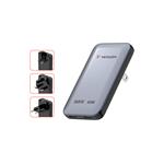 VERBATIM Essentials Slim GaN nab�je�ka 65W US/EU/UK - 2x USB-C PD 65W - �ern�