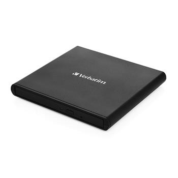 VERBATIM Externí CD/DVD Slimline vypalovačka USB 2.0 černá + Nero