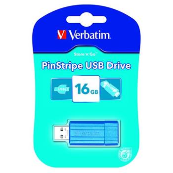VERBATIM flashdisk 16GB USB 2.0 Store n Go Pinstripe Caribbean Blue