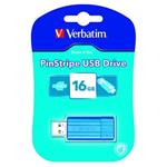 VERBATIM flashdisk 16GB USB 2.0 Store n Go Pinstripe Caribbean Blue