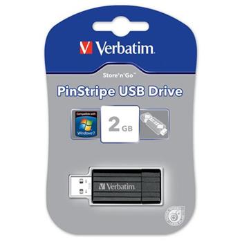 VERBATIM flashdisk 2GB USB 2.0 Store n Go Pinstripe Black