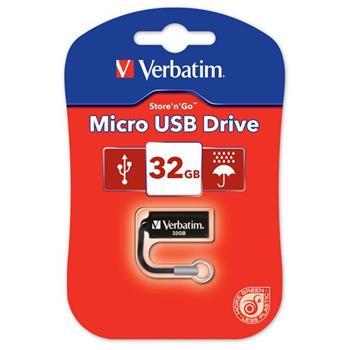 VERBATIM flashdisk 32GB USB 2.0 Store n Go MICRO Black